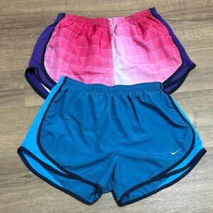 Nike Dri-Fit Pink and Blue Athletic Shorts Bundle of Two Pairs Size Medium